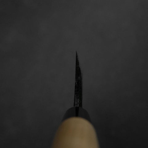 Deba White Steel #2 Kurouchi Tsuchime Cherry Handle 150mm-[Musashi]-[Couteaux de cuisine japonais]