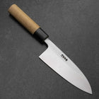 Deba White Steel #2 Kurouchi Tsuchime Cherry Handle 150mm-[Musashi]-[Couteaux de cuisine japonais]