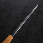 Deba White Steel #2 Kurouchi Tsuchime Manche Yaki Urushi 150mm-[Musashi]-[Couteaux de cuisine japonais]
