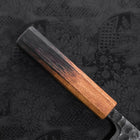 Deba White Steel #2 Kurouchi Tsuchime Manche Yaki Urushi 150mm-[Musashi]-[Couteaux de cuisine japonais]