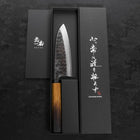 Deba White Steel #2 Kurouchi Tsuchime Manche Yaki Urushi 150mm-[Musashi]-[Couteaux de cuisine japonais]