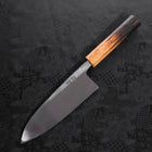 Deba White Steel #2 Kurouchi Tsuchime Manche Yaki Urushi 165mm-[Musashi]-[Couteaux de cuisine japonais]