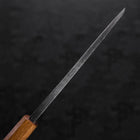 Deba White Steel #2 Kurouchi Tsuchime Manche Yaki Urushi 165mm-[Musashi]-[Couteaux de cuisine japonais]