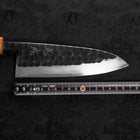 Deba White Steel #2 Kurouchi Tsuchime Manche Yaki Urushi 165mm-[Musashi]-[Couteaux de cuisine japonais]