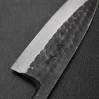 Deba White Steel #2 Kurouchi Tsuchime Manche en Cerisier 150mm-[Musashi]-[Couteaux de cuisine japonais]