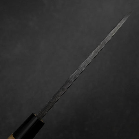 Deba White Steel #2 Kurouchi Tsuchime Manche en Cerisier 150mm-[Musashi]-[Couteaux de cuisine japonais]