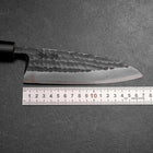 Deba White Steel #2 Kurouchi Tsuchime Manche en Cerisier 165mm-[Musashi]-[Couteaux de cuisine japonais]