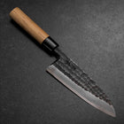 Deba White Steel #2 Kurouchi Tsuchime Manche en Cerisier 165mm-[Musashi]-[Couteaux de cuisine japonais]