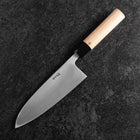 Deba White Steel #2 Kurouchi Tsuchime Manche en Cerisier 180mm-[Musashi]-[Couteaux de cuisine japonais]