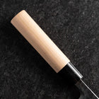 Deba White Steel #2 Kurouchi Tsuchime Manche en Cerisier 180mm-[Musashi]-[Couteaux de cuisine japonais]