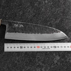 Deba White Steel #2 Kurouchi Tsuchime Manche en Cerisier 180mm-[Musashi]-[Couteaux de cuisine japonais]