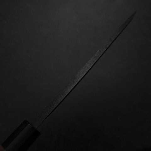 Deba White Steel #2 Kurouchi Tsuchime Manche en Noyer 150mm-[Musashi]-[Couteaux de cuisine japonais]