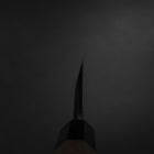 Deba White Steel #2 Kurouchi Tsuchime Manche en Noyer 165mm-[Musashi]-[Couteaux de cuisine japonais]