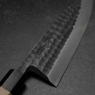 Deba White Steel #2 Kurouchi Tsuchime Manche en Noyer 180mm-[Musashi]-[Couteaux de cuisine japonais]