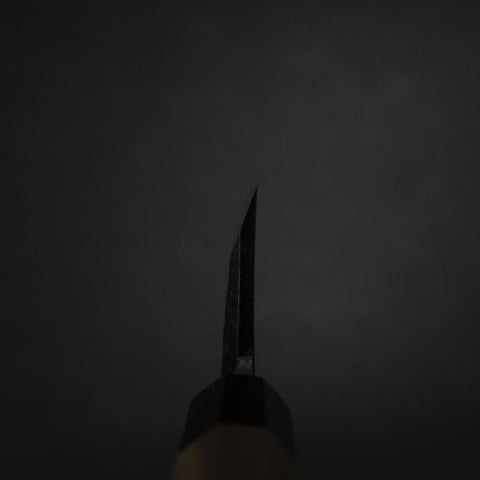 Deba White Steel #2 Kurouchi Tsuchime Manche en Noyer 180mm-[Musashi]-[Couteaux de cuisine japonais]