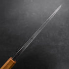Deba White Steel #2 Kurouchi Tsuchime Manche en Yaki Urushi 180mm-[Musashi]-[Couteaux de cuisine japonais]