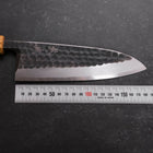Deba White Steel #2 Kurouchi Tsuchime Manche en Yaki Urushi 180mm-[Musashi]-[Couteaux de cuisine japonais]