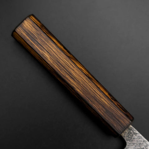 Deba White Steel #2 Nashiji Manche Sumi Urushi 120mm-[Musashi]-[Couteaux de cuisine japonais]