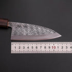Deba White Steel #2 Nashiji Manche Sumi Urushi 120mm-[Musashi]-[Couteaux de cuisine japonais]