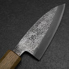 Deba White Steel #2 Nashiji Manche en Chêne 80mm-[Musashi]-[Couteaux de cuisine japonais]