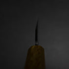 Deba White Steel #2 Nashiji Manche en Chêne 80mm-[Musashi]-[Couteaux de cuisine japonais]