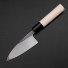 Deba White Steel #2 Nashiji Manche en Magnolia 105mm-[Musashi]-[Couteaux de cuisine japonais]