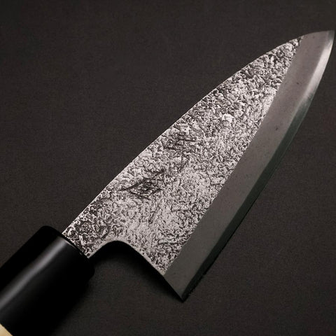 Deba White Steel #2 Nashiji Manche en Magnolia 105mm-[Musashi]-[Couteaux de cuisine japonais]