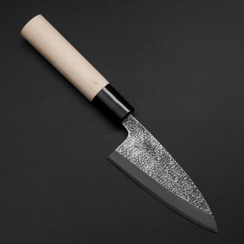 Deba White Steel #2 Nashiji Manche en Magnolia 105mm-[Musashi]-[Couteaux de cuisine japonais]