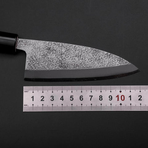Deba White Steel #2 Nashiji Manche en Magnolia 120mm-[Musashi]-[Couteaux de cuisine japonais]