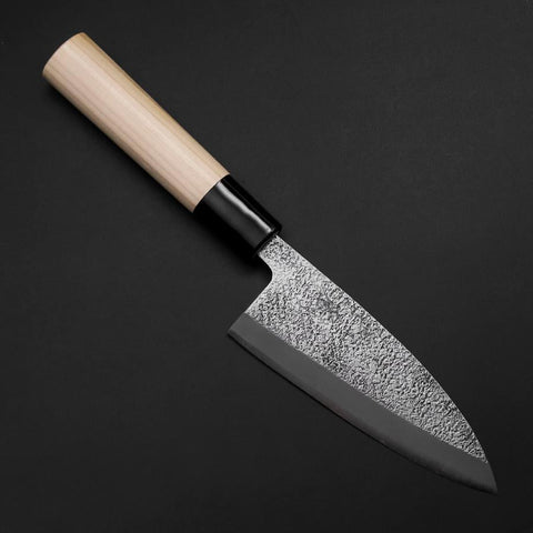 Deba White Steel #2 Nashiji Manche en Magnolia 120mm-[Musashi]-[Couteaux de cuisine japonais]