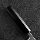 Deba White Steel #2 Poli Manche en Buffle et Ébène 120mm-[Musashi]-[Couteaux de cuisine japonais]
