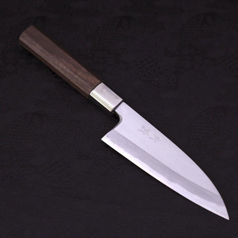 Deba White steel #1 Walnut Handle 150mm-[Musashi]-[Couteaux de cuisine japonais]