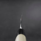 Deba White steel #2 Kasumi Buffalo Magnolia Handle 165mm (Kurigata)-[Musashi]-[Couteaux de cuisine japonais]