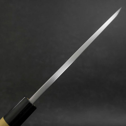 Deba White steel #2 Kasumi Buffalo Magnolia Handle 165mm (Kurigata)-[Musashi]-[Couteaux de cuisine japonais]