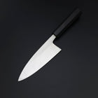 Deba White Steel #2 Kasumi Chokin Sakura-Fuji Or Manche en Buffle et Ébène 150mm-[Musashi]-[Couteaux de cuisine japonais]