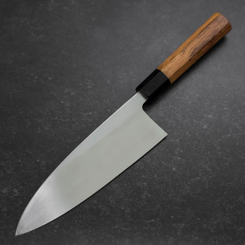 Deba White steel #2 Kasumi Manche en Buffle et Bois de Teck 195mm-[Musashi]-[Couteaux de cuisine japonais]