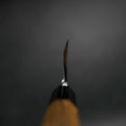 Deba White steel #2 Kasumi Manche en Buffle et Bois de Teck 195mm-[Musashi]-[Couteaux de cuisine japonais]
