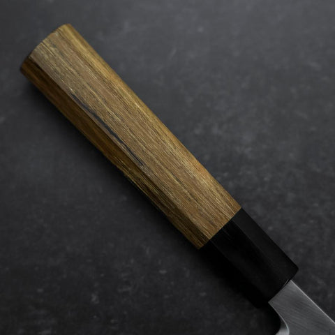 Deba White steel #2 Kasumi Manche en Buffle et Bois de Teck 195mm-[Musashi]-[Couteaux de cuisine japonais]