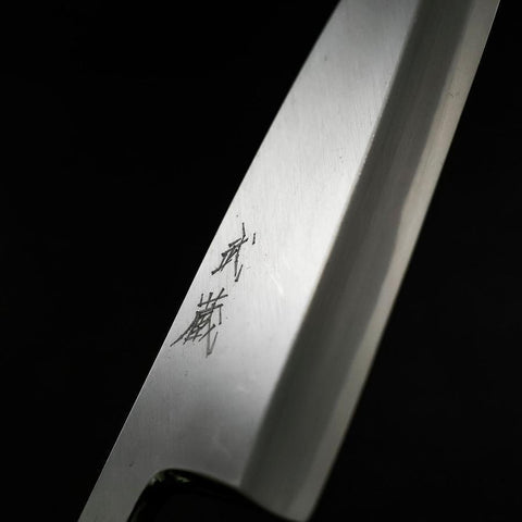 Deba White steel #2 Kasumi Manche en Buffle et Ébène 180mm-[Musashi]-[Couteaux de cuisine japonais]