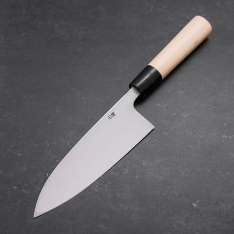 Deba White steel #2 Kasumi Manche en Buffle et Magnolia 165mm-[Musashi]-[Couteaux de cuisine japonais]