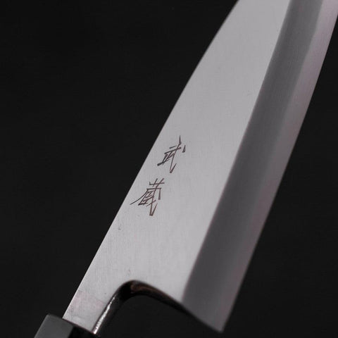 Deba White Steel #2 Kasumi Manche en Buffle et Teck 150mm-[Musashi]-[Couteaux de cuisine japonais]
