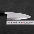Deba White Steel #2 Kasumi Manche en Buffle et Teck 150mm-[Musashi]-[Couteaux de cuisine japonais]