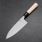 Deba White steel #2 Kasumi Octagonal Manche en Buffle et Magnolia 165mm-[Musashi]-[Couteaux de cuisine japonais]