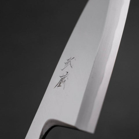 Deba White steel #2 Kasumi Octagonal Manche en Buffle et Magnolia 165mm-[Musashi]-[Couteaux de cuisine japonais]