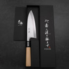 Deba White steel #2 Kasumi Octagonal Manche en Buffle et Magnolia 165mm-[Musashi]-[Couteaux de cuisine japonais]