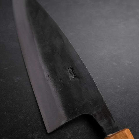 Deba White steel #2 Kurouchi Manche en Chêne 150mm-[Musashi]-[Couteaux de cuisine japonais]