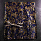 Étui à Couteaux Style Japonais Musashi Bleu Marine et Doré Tigre 4 Pochette Fait Main-[Musashi]-[Couteaux de cuisine japonais]
