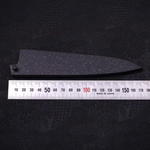 Fourreau Saya en Black Ishime pour Petty avec Sécurité 135mm-[Musashi]-[Couteaux de cuisine japonais]