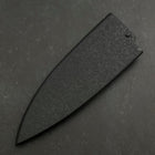 Fourreau Saya en Ishime Noir avec Sécurité pour Deba 150mm-[Musashi]-[Couteaux de cuisine japonais]