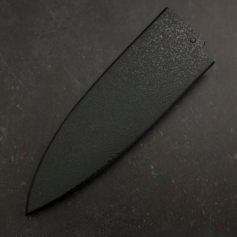 Fourreau Saya en Ishime Noir avec Sécurité pour Deba 180mm-[Musashi]-[Couteaux de cuisine japonais]